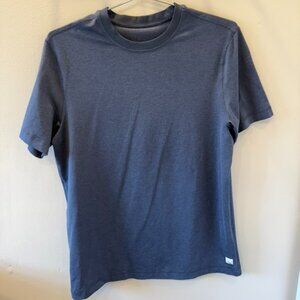 Vuori Short Sleeve Ponto Performance Tee Color Azure Heather Size Small